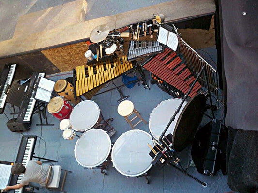 David Thalmann’s setup for Joseph and the Amazing Technicolor Dreamcoat at the Murray Arts Guild - Murray Park Amphitheater, in Murray, Utah.
