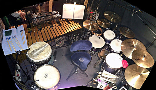 Jason Degenhardt's setup for Next To Normal at Topeka Civic Theatre, in Topeka, Kansas.