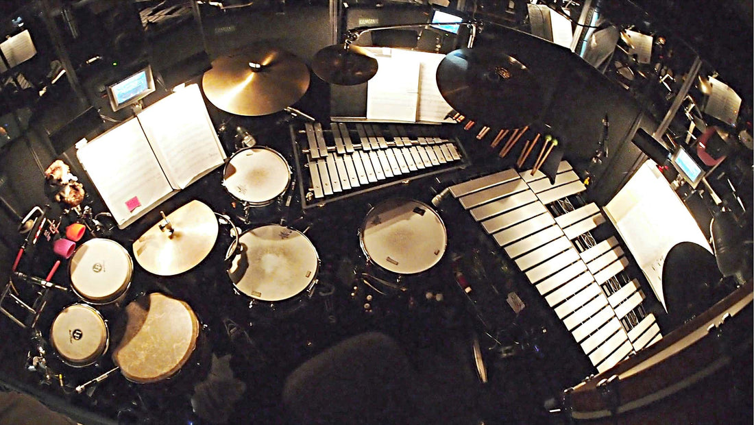Damien Bassman's setup for the Broadway production of If/Then at the Richard Rodgers Theatre.