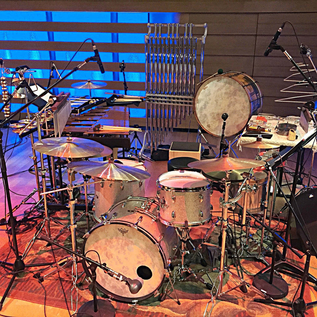 Jamie Drake's setup for Uncovered: The Music of Simon and Garfunkel as put on by Acting Up Stage Company in Toronto, Canada, at Koerner Hall.