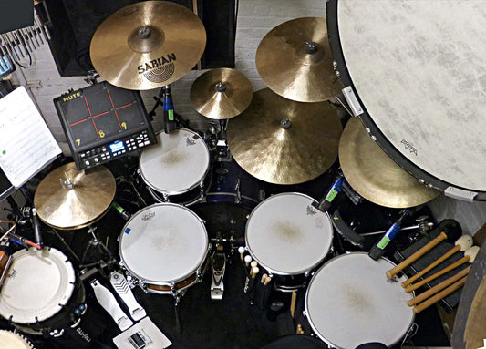 Joe Mowatt's setup for the Broadway production of Allegiance at the Longacre Theatre.