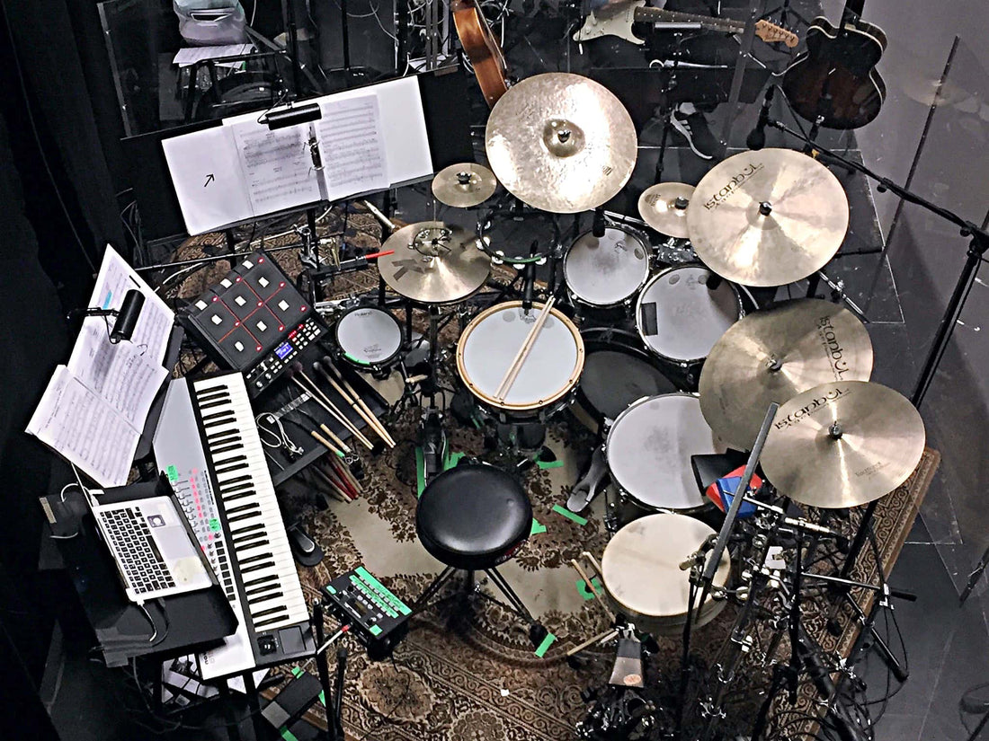 Petter Nilsen’s combined book setup for Spamalot at Romerike Folkehøgskole, in Jessheim, Norway.