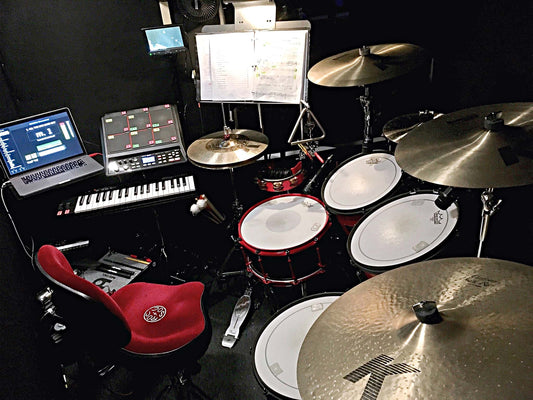 Dennis J. Arcano’s setup for a brand new, multimedia production of Stephen Schwartz's Working at ACT in Ridgefield, Connecticut.