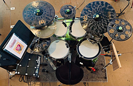 Andrew Warren's setup for Head Over Heels at the Gateway Playhouse in Bellport, New York.