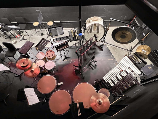 Quinton Perry and Henry Rice's setup for Sweeney Todd at Richland High School, in Richland, Washington.