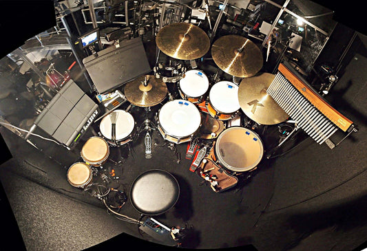 Jay Mack’s setup for the Off Broadway production of Nobody Loves You at the Second Stage Theatre in New York City.