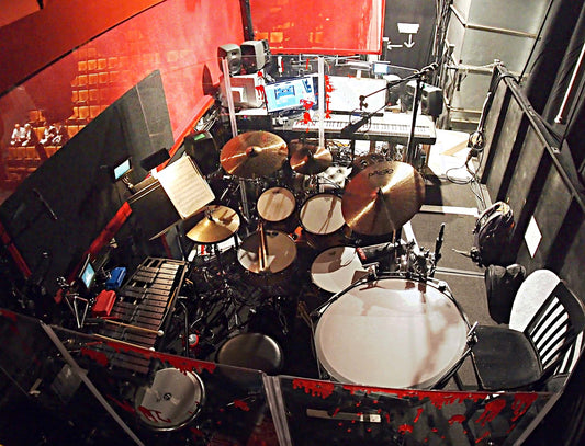 Jay Mack's setup for the Off Broadway production of Little Miss Sunshine at the Second Stage Theatre in New York City.