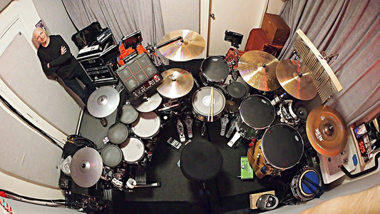 Sammy Merendino's setup for the Broadway production of Kinky Boots at the Al Hirschfeld Theatre.