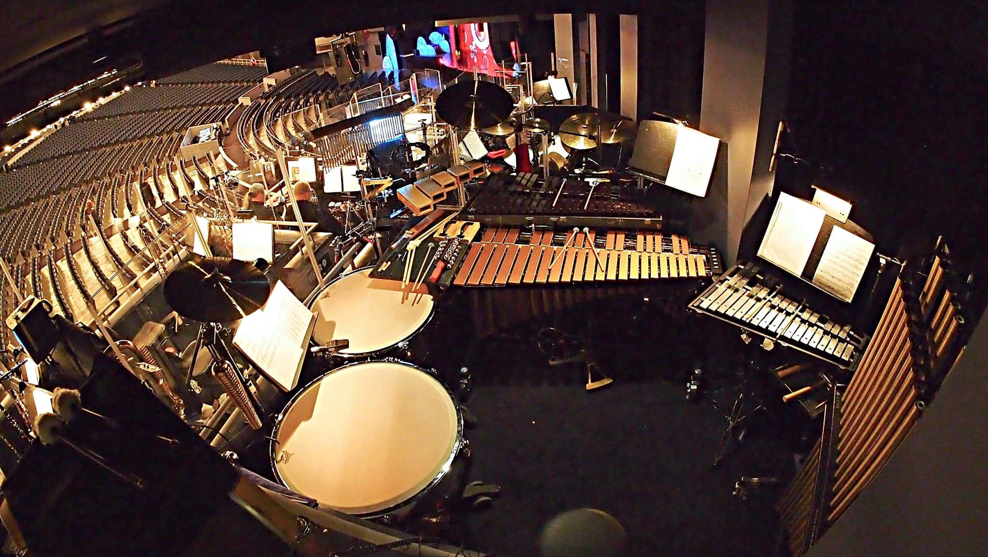 Dave Roth's percussion setup for the Madison Square Garden production of Dr Seuss' How the Grinch Stole Christmas.