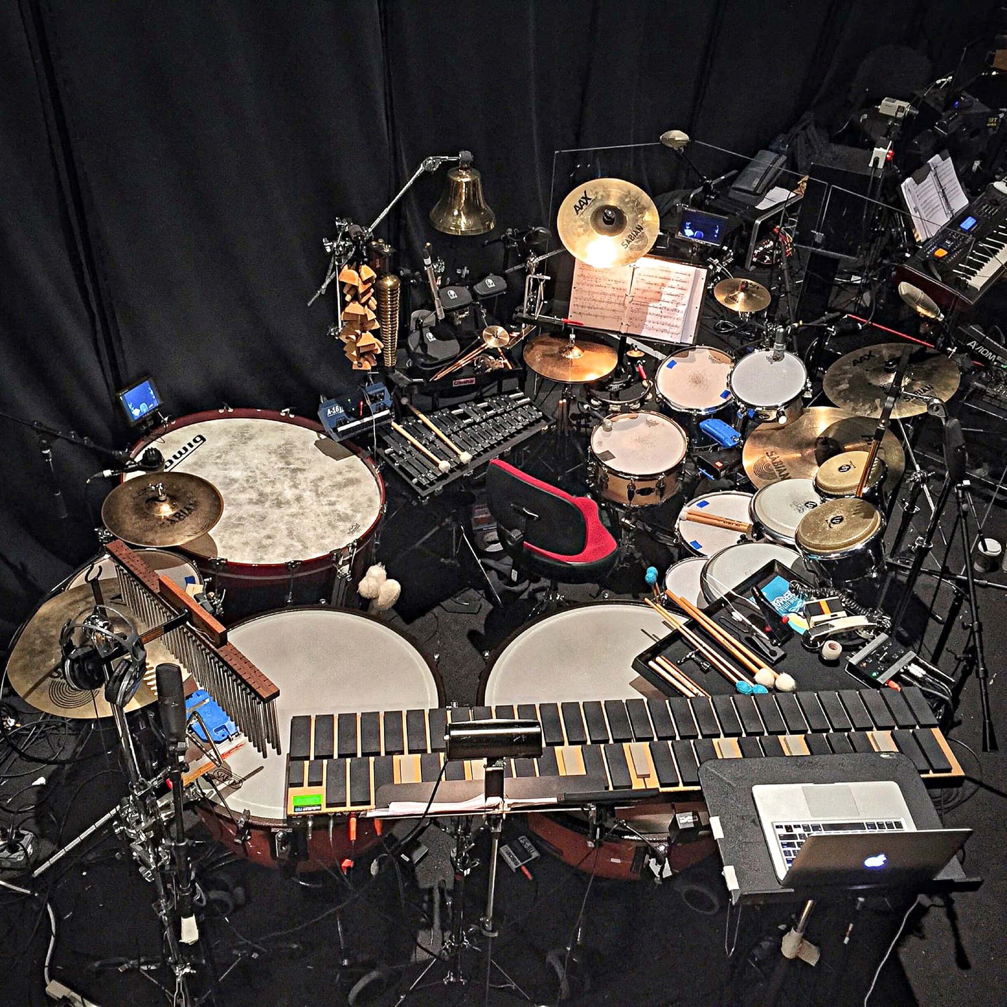 Ethan Deppe’s setup for The Little Mermaid at the Chicago Shakespeare Theatre in Chicago, Illinois.