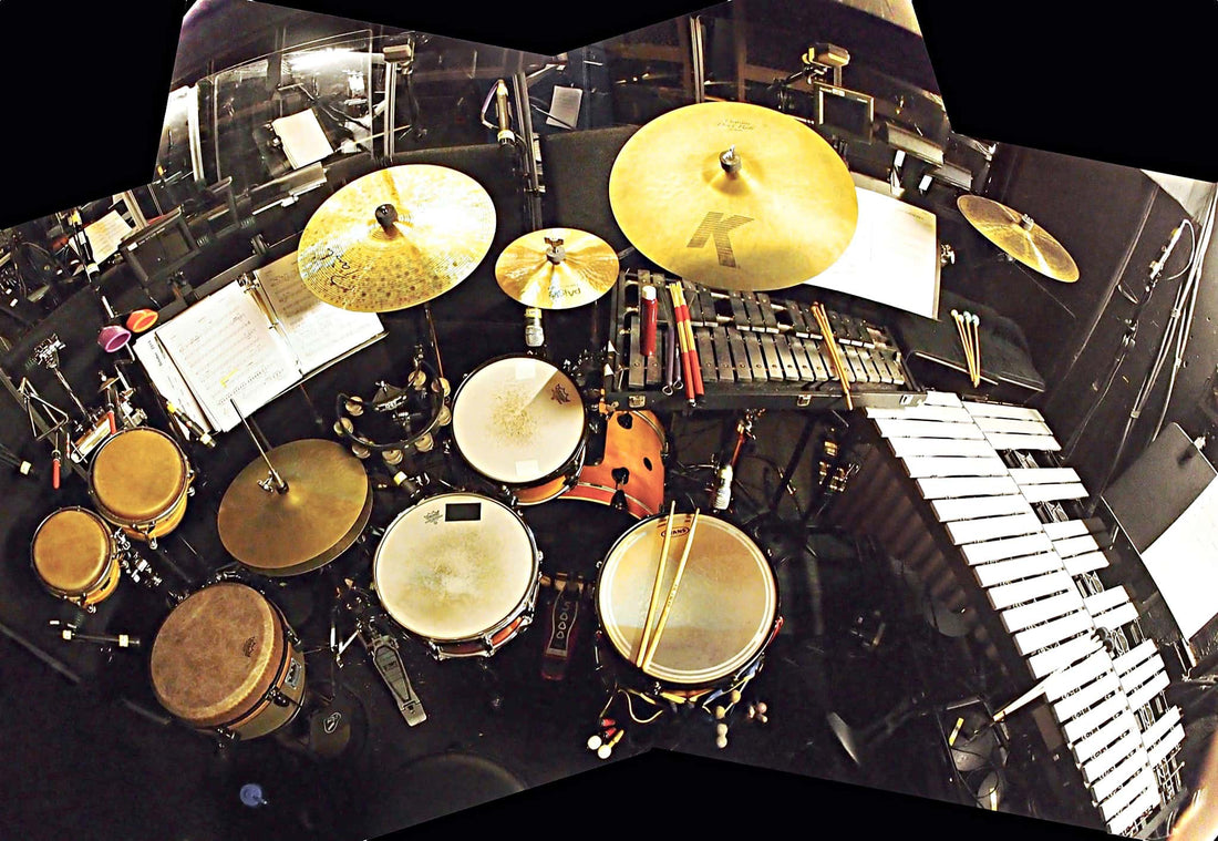 Jay Mack's setup for the National Tour of If/Then at the Paramount Theatre in Seattle, Washington.