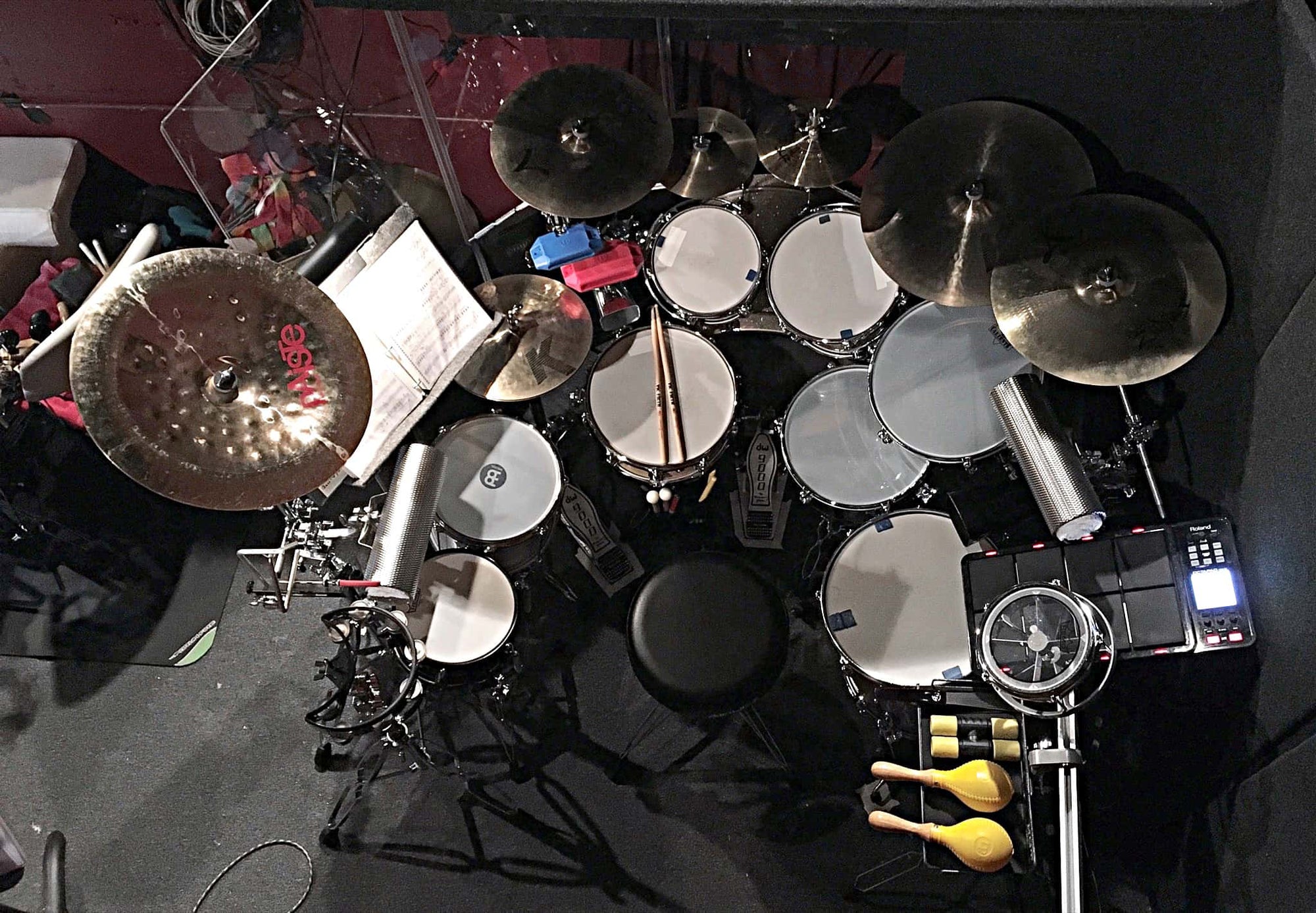 Brett Beiersdorfer's setup for In The Heights at the CM Performing Arts Center in Oakdale, New York.