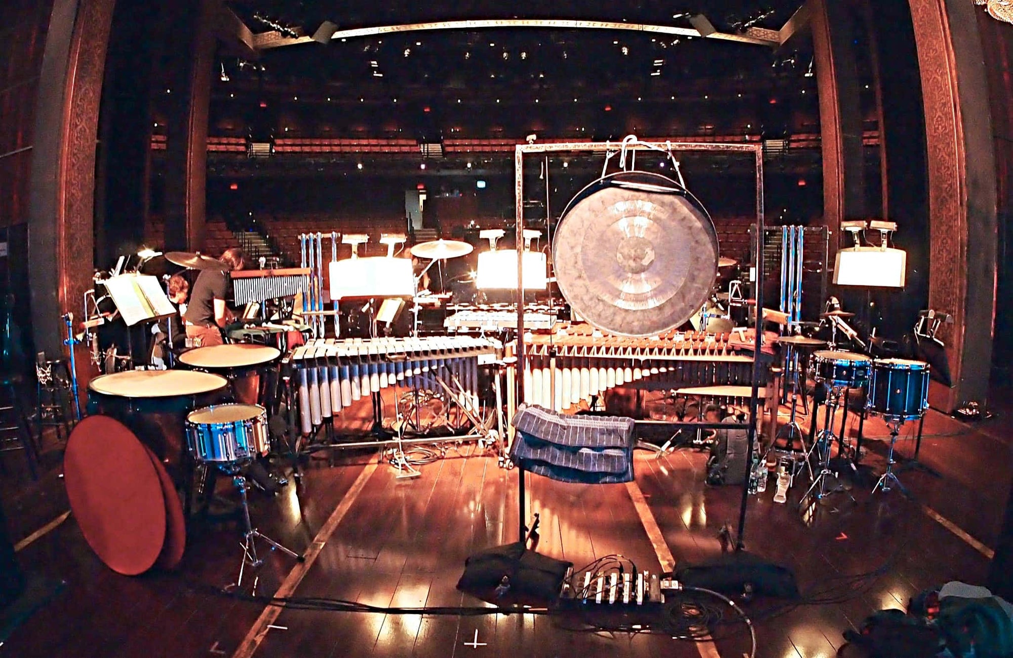 Billy Miller's setup for the Lincoln Center Benefit Concert of the Broadway show The Light In The Piazza.