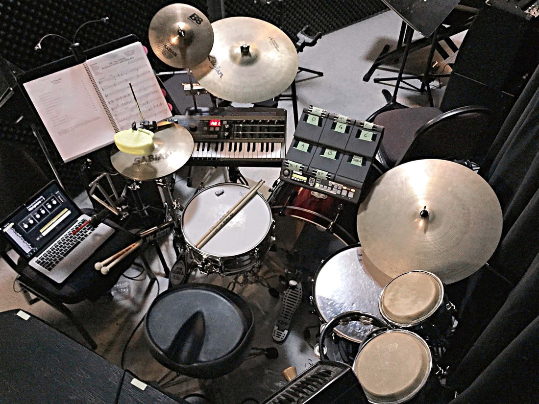 Rob Holinaty’s setup for The 25th Annual Putnam County Spelling Bee at the Drury Lane Theatre in Burlington, Ontario, Canada.