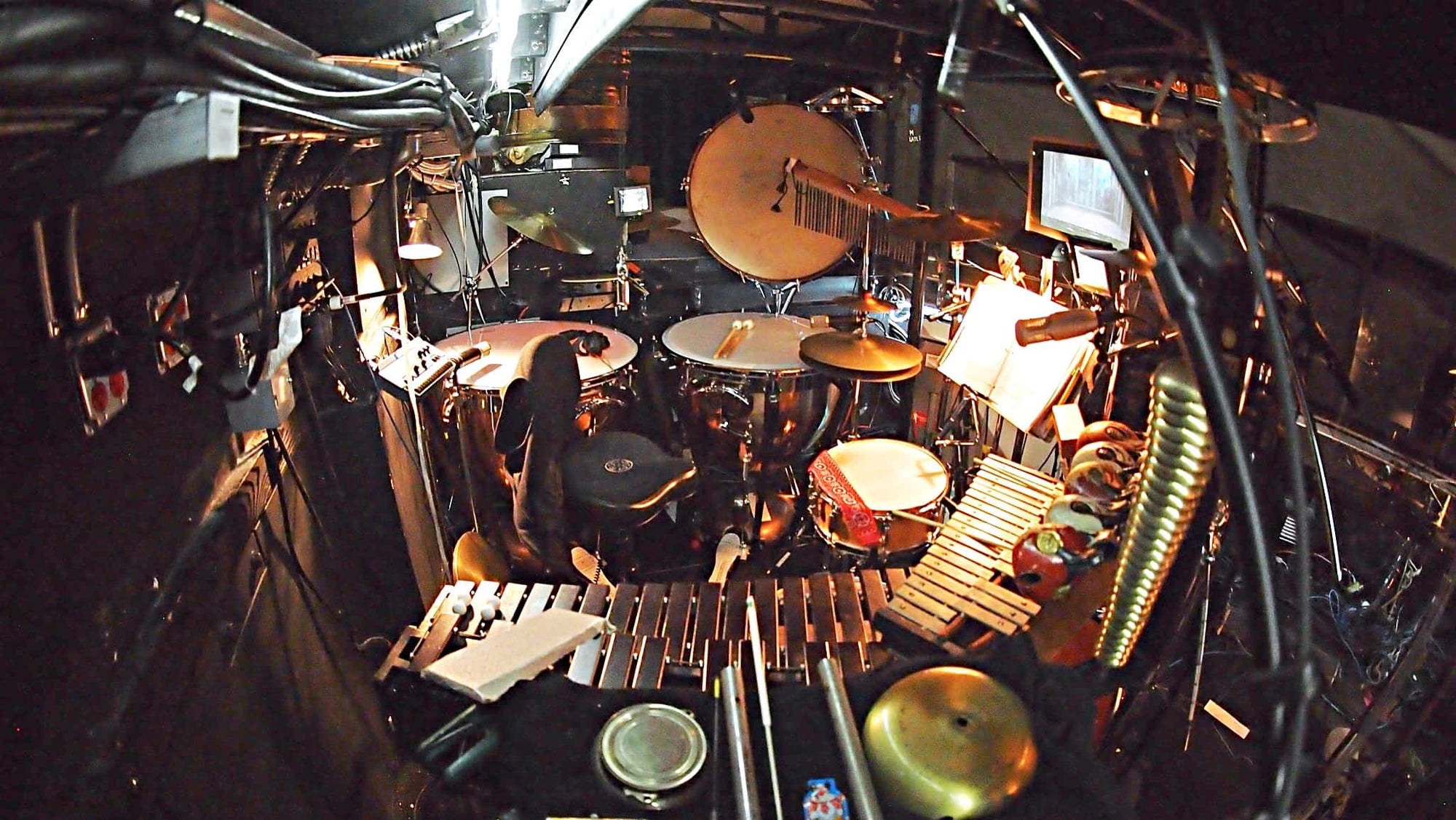 Paul Hansen’s setup for Ragtime at the 5th Avenue Theatre in Seattle, Washington.