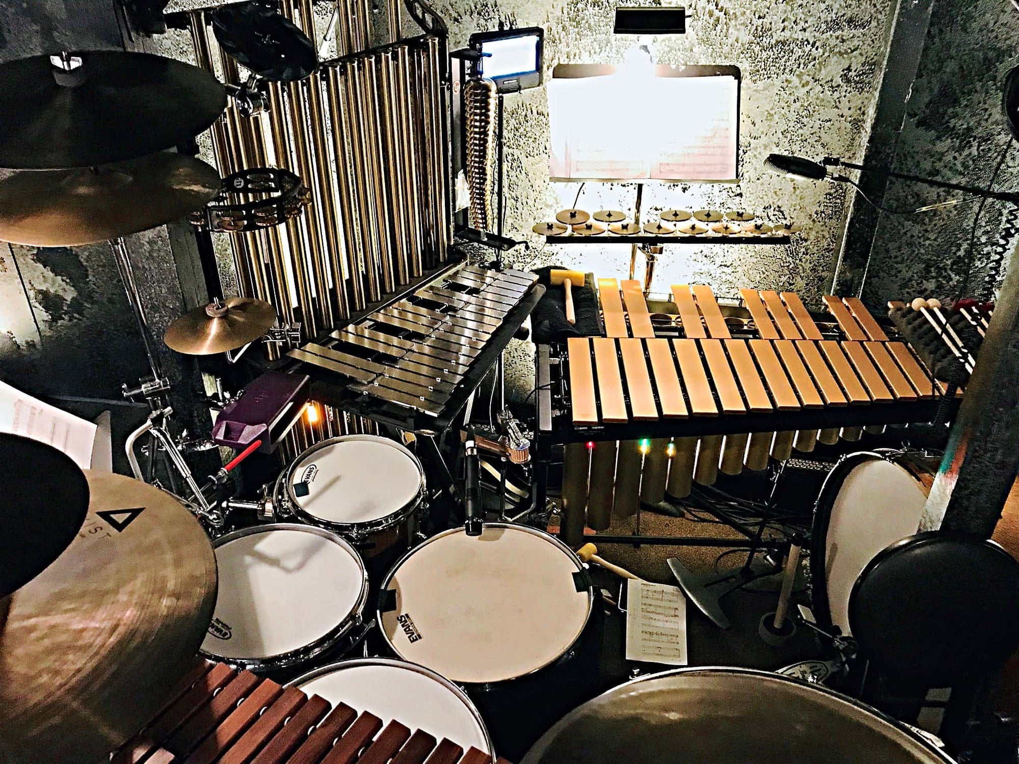 Sam Wisman’s combined book setup for Sweeney Todd at Kansas City Repertory Theatre.