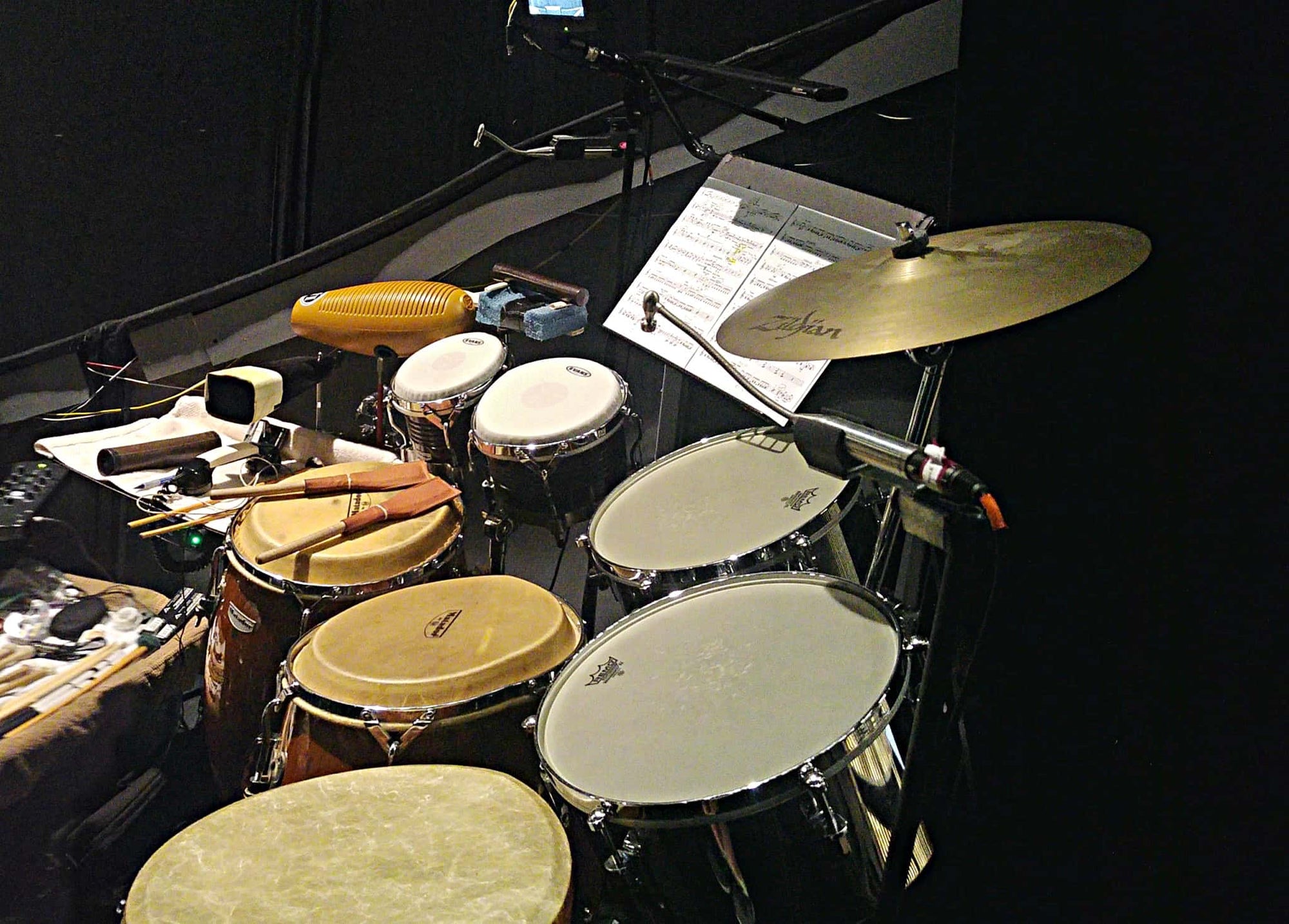 Kory Andry's setup for Guys and Dolls at the Guthrie Theater in Minneapolis, Minnesota.