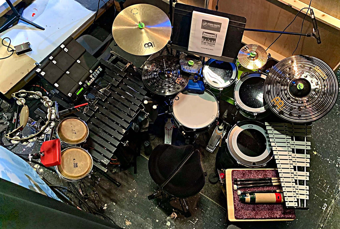 Andrew Warren's setup for The 25th Annual Putnam County Spelling Bee at Studio Theatre of Long Island in East Islip, New York.