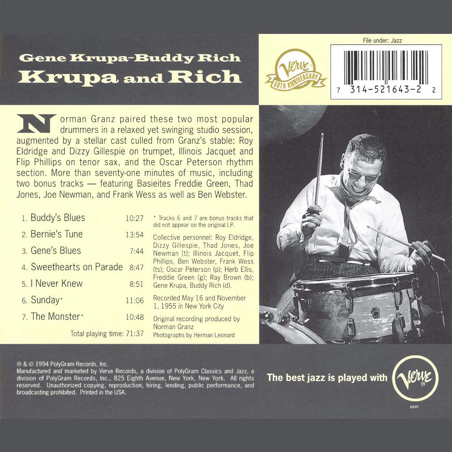 Gene Krupa's "Gene's Blues"