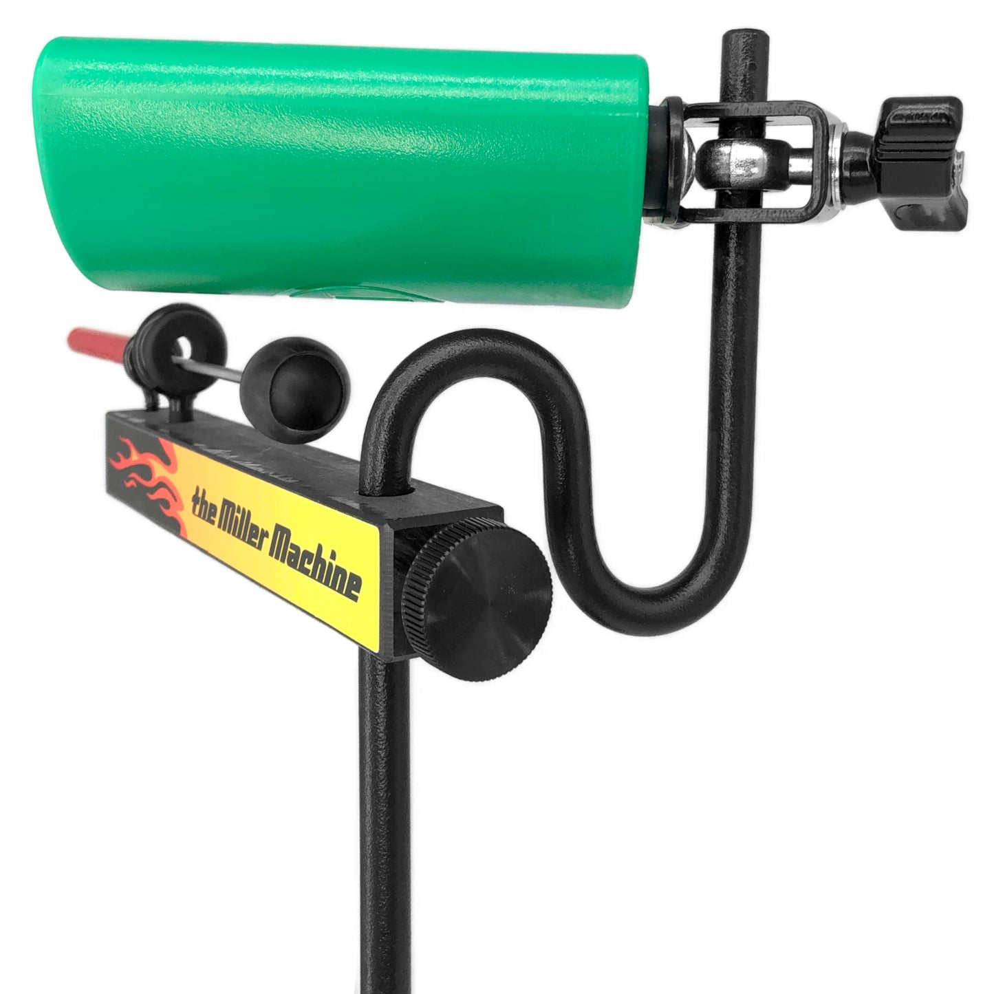 Block Machine with Flame Body and LP Green Blast Block mounted to Block Arm.