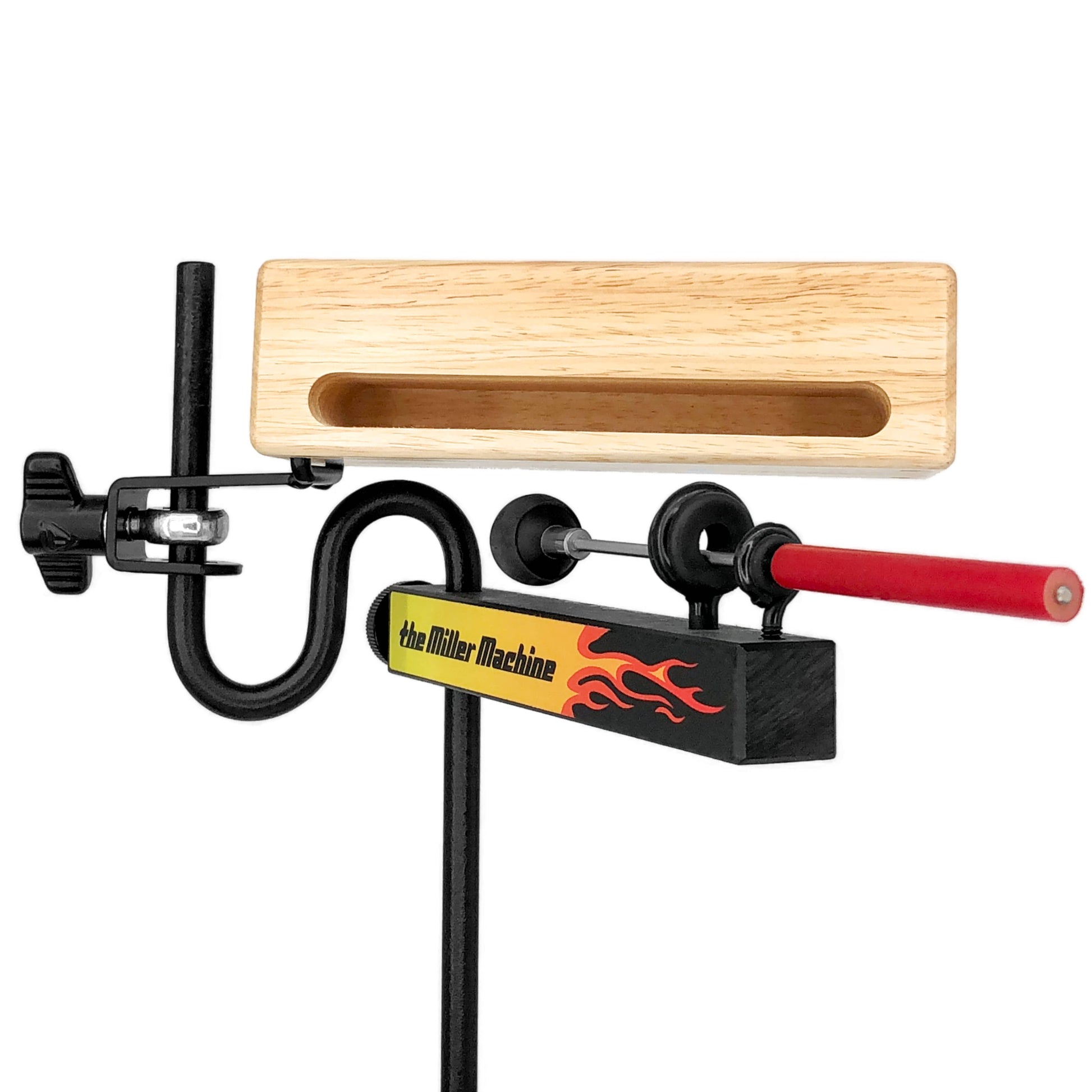 Block Machine with Flame Body with wood block mounted on Block Arm.