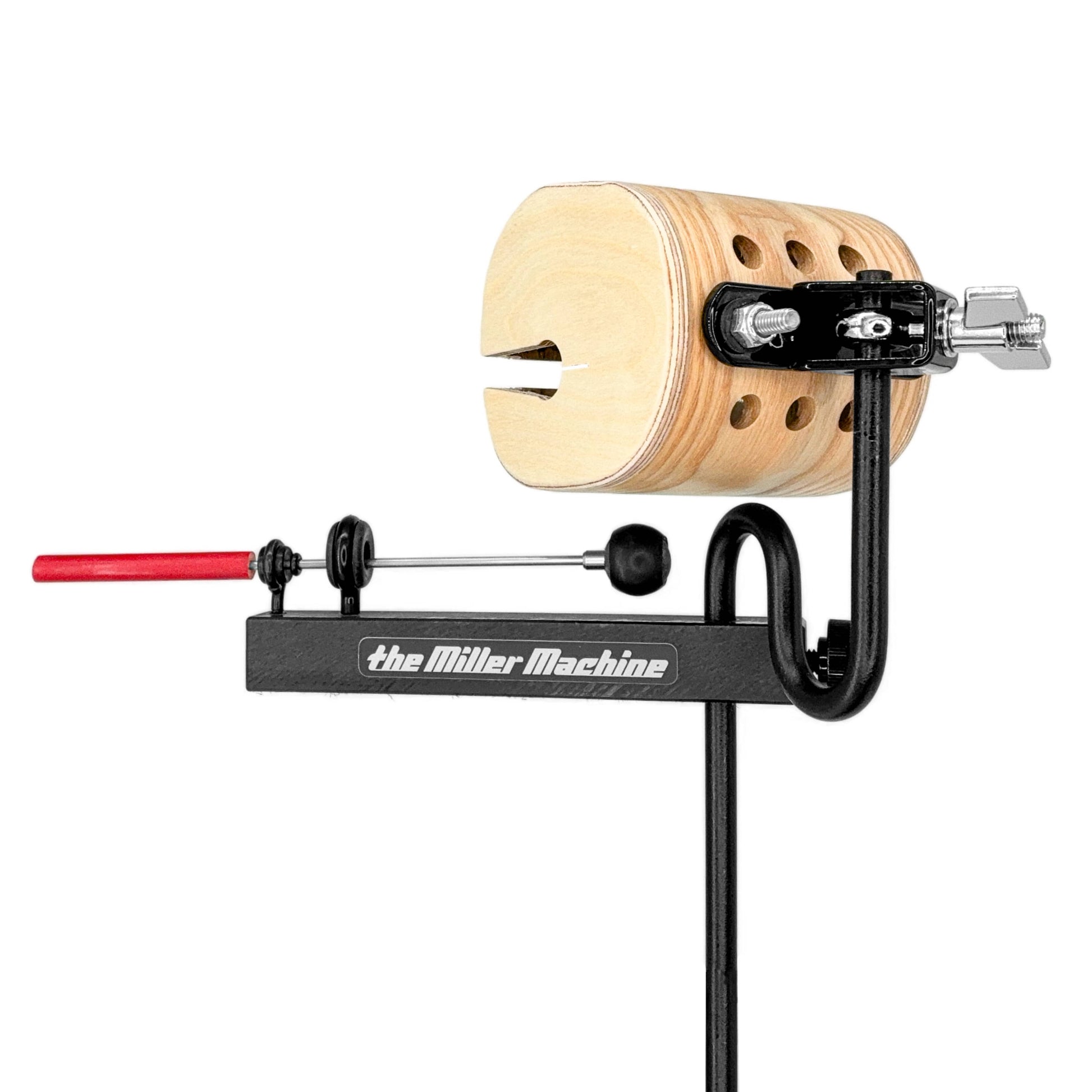 Block Machine with Black Body with Black Swamp Bentwood Temple Block mounted on Block Arm.