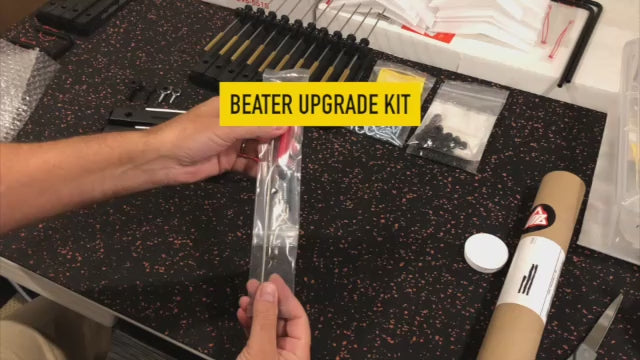 Load video: Video showing how to upgrade your older Miller Machine Triangle Beater to the new Solid-Body Triangle Beater.